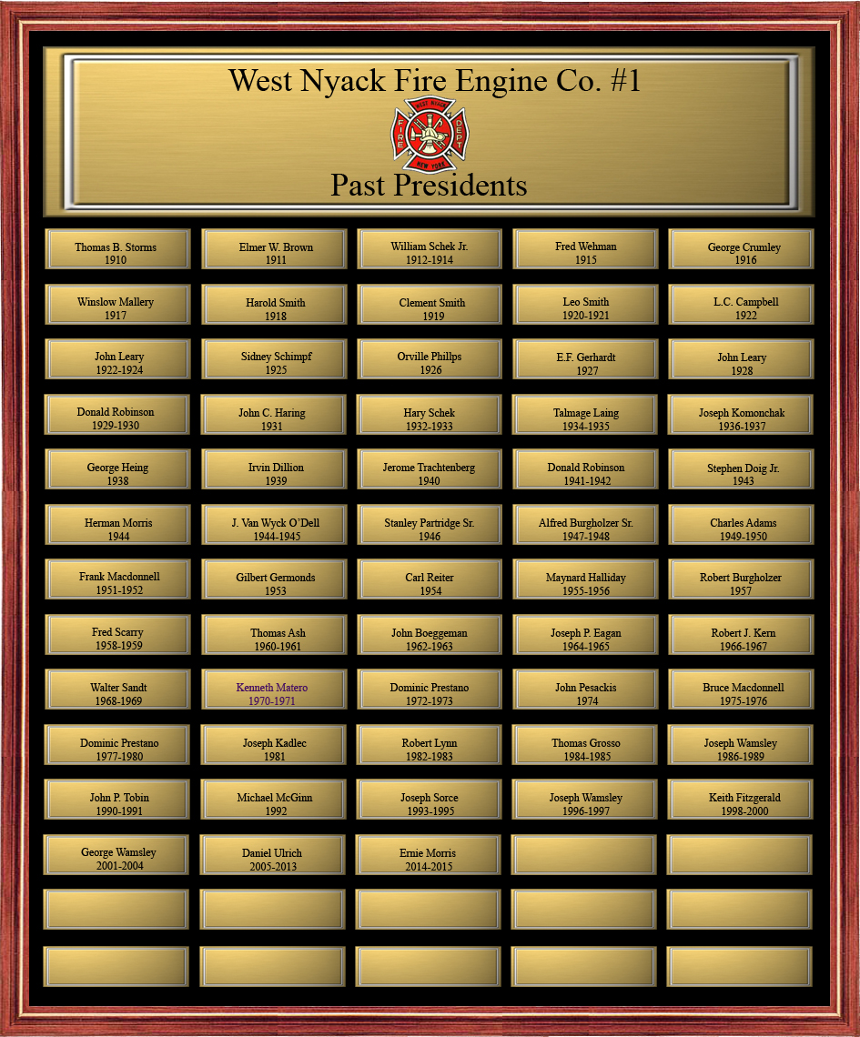 Company Officers West Nyack Fire Department